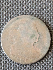 1801 Draped Bust Large Cent coin - visible date - Picture 1 of 2