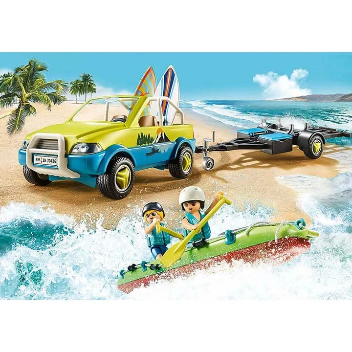 PLAYMOBIL Beach Car With Canoe 70436