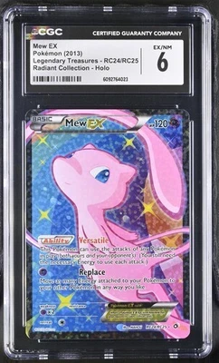 CGC 6 MEW EX RC24 LEGENDARY TREASURES POKMEON - Image 1 of 2