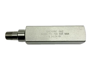 Enerpac GA-2 Gauge Adaptor 10,000 PSI 700 Bar Max, Silver - Picture 1 of 8