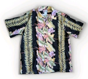 Hilo Hattie Vintage Tropical Hawaiian Button Front Shirt Size XL Aloha Shirt - Picture 1 of 6