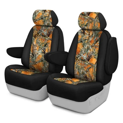 For BMW 318is 91-99 TrueTimber Camo 1st Row Black & BLAZE Custom Seat Covers Foto 1 de 3