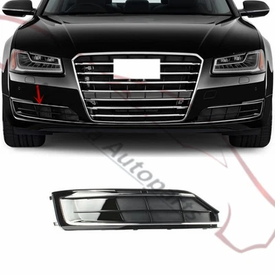 Parachoques lateral derecho para Audi A8 D4 2015-2016 cubierta de rejilla de faros antiniebla con enchapado Foto 1 de 4