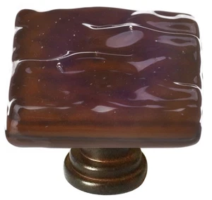 Sietto K-209 Bronze Glacier 1-1/4" Square Cabinet Knob - Picture 1 of 1