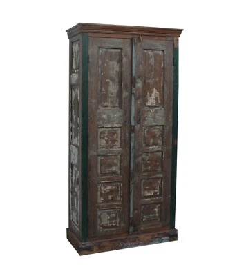 Reclaimed Teak Wood Cabinet with multicolor finish - Image 1 of 4