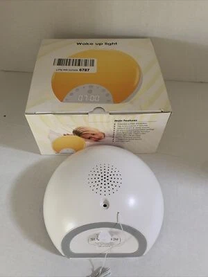 NEW Sunrise Alarm Clock Wake Up Light in White - Image 1 of 4
