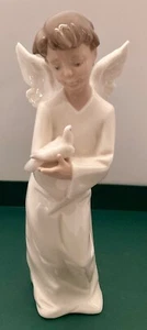 Lladro (Nao) 1261 Angel with Dove 9” Retired Excellent Condition - Picture 1 of 8