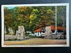 Lniana pocztówka Watkins Glen NY - State Park Wejście główne