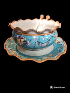 Juego de China Vintage NORITAKE Japón Pintado a Mano CON Cuchara y Tenedor - Imagen 1 de 8