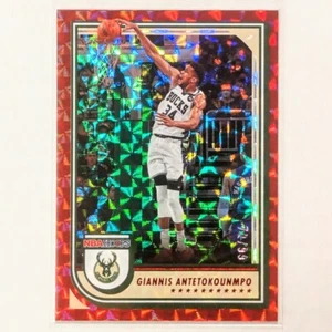 Giannis Antetokounmpo #44 2022-23 Panini Hoops Asia Red HYPER 72/99 - Imagen 1 de 3