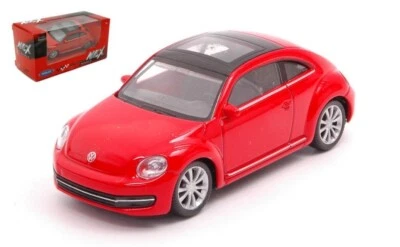 VW Volkswagen The Beetle Red Rosso Welly 1:43 Nuovo 1/43 - Immagine 1 di 4
