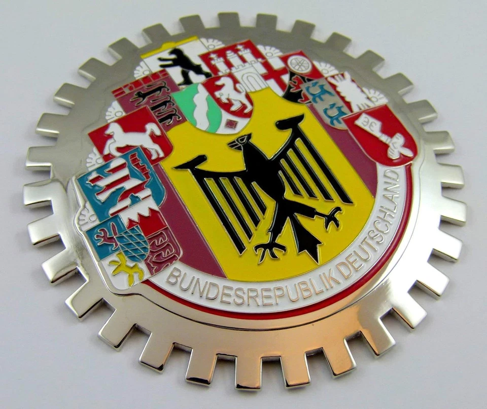Grille Badge 10 Cities German Germany Car Truck Grill Deutschland Chrome Emblem