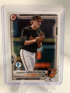 Gunnar Henderson 2021 Bowman 1st Edition Prospect #BFE-49 Orioles 🔥 - Picture 1 of 2