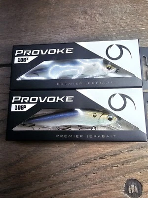 2 Provoke 106x Premier Jerkbaits 4k Shad 1/2oz 6th Sense Cebo de Pesca Foto 1 de 4