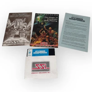 Cyber Empires SSI Strategy Game for IBM PC MS-DOS 5.25" Floppy Disc w/ Manual - Picture 1 of 4