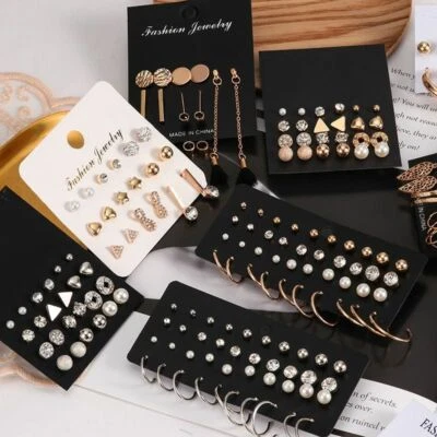 Vintage Perlenstecker Geometrische Quasten Ohrringe Boho Mode Schmuck Für Damen - Bild 1 von 4