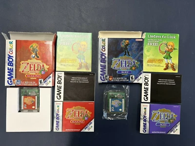 2001 Nintendo Game Boy Color Legend of Zelda: Oracle of Seasons & Ages- 2 GAMES - Image 1 of 4
