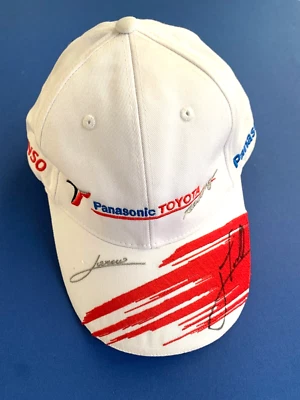JARNO TRULLI Formel-1-Fahrer In-person signed seltene Toyota-Cap RARITÄT - Bild 1 von 4