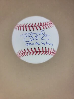 Shane Bieber Signed Official Ball w/ "2020 AL CY Young" inscription w/ JSA COA - Image 1 of 2