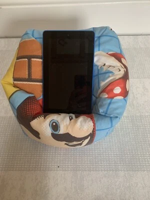 Super Mario iPad Kindle Tablet Desktop Beanbag Switch cushion stand Holder - Image 1 of 4