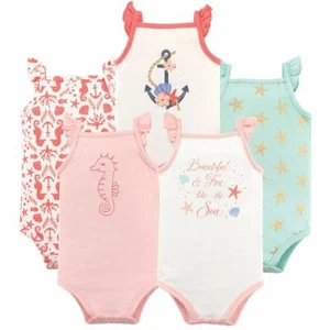 Hudson Baby Sleeveless Bodysuits, 5-Pack, Sea - Picture 1 of 1