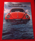 "1974 Volkswagen VW Beetles"   Sales Brochure In Excellent Condition