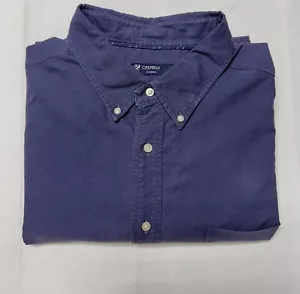 Cremieux Men Shirt Top Button Up 2XB 100% Cotton Long Sleeve Blue New $89 - Picture 1 of 8