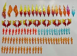 Lego Flame Minifigure Wing Fire Translucent Blue Red Orange Yellow Large Small - Picture 1 of 1