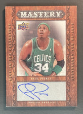 PAUL PIERCE 2007-08 UD Chronology Autograph Mastery 12/25