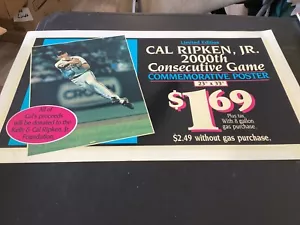 Cal Ripken 2000th Consecutive Games Streak Commemorative Poster Advertising Sign - Picture 1 of 4