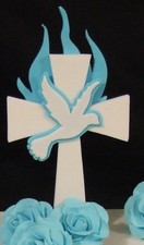 3D EDIBLE CROSS TOPPER / DECORATION