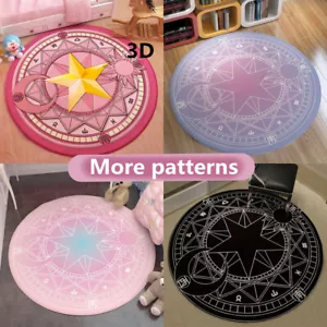 Kartenfänger Sakura Magic Tür Kreis Teppich Teppich Boden Wohnzimmer Stuhlmatte - Bild 1 von 26