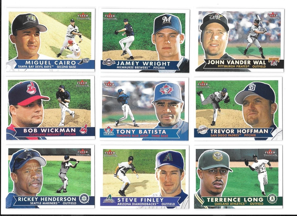 2001 Fleer Tradition Baseball Trading Cards / Choose #s 201 - 450 / mb33 - Image 1 of 4