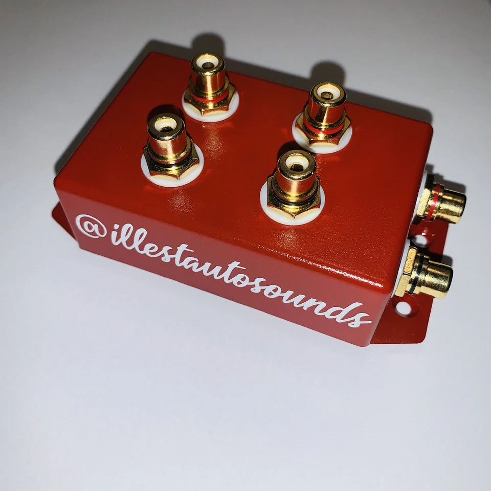 rca distribution block 1-2 rca splitter In Red - Image 1 of 1