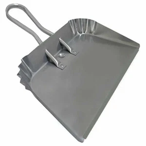 17" Extra Wide Silver Metal Dust Pan - Picture 1 of 1