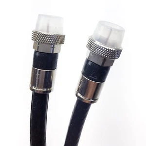 100ft UNDERGROUND RG-6 COAX CABLE DIRECT BURIAL RG6 BLACK AQUASEAL BOOT FITTINGS - Picture 1 of 1
