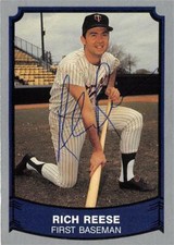 Rich Reese autographed baseball card (Twins) 1989 Pacific Legends #112 BP