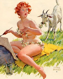 Impresión o lienzo - Hilda de Duane Bryers - Sneaky Billy Goat - Imagen 1 de 1