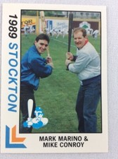 1989 Stockton Ports-California League-BEST Baseball Card-Mark Marino&Mike Conroy
