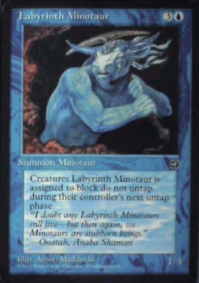 Labyrinth Minotaur - Homelands: #30a, Magic: The Gathering Lp R199 - Image 1 of 1