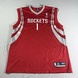 Camiseta Tracy McGrady Para Hombre XL Houston Rockets #1 Baloncesto Roja Reebok NBA - Imagen 1 de 10