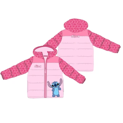 E PLUS M SP.Z.O.O. Lilo & Stitch Winterjacke mit Kapuze,Rosa,verschiedene Grössen,Neu