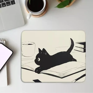 Niedliches Mauspad für schwarze Katzen, Kawaii Anime Pads für kabellose - Bild 1 von 3