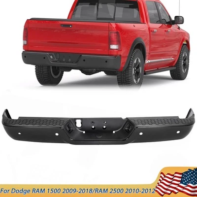 For Dodge Ram 2009-2018 Ram 1500 2010-2012 Ram 2500 Black Rear Bumper Assembly Foto 1 de 4