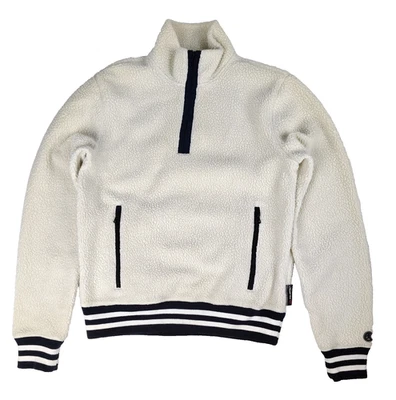 Chaqueta Pullover Champion X Todd Snyder Polartec Polar 1/4 Cremallera Marfil Pequeña Foto 1 de 4