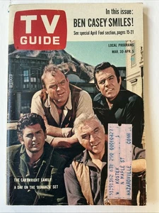 1963 TV GUIDE Magazine March 30 BONANZA #522 Western Cast Vtg CARTWRIGHTS CT. - Bild 1 von 4