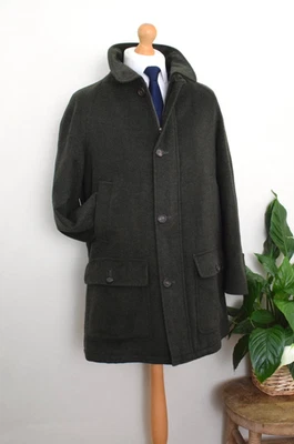 AQUASCUTUM Loden Raglan Country Coat Size Large 40R/42R Wool Lined 50R/52R - Image 1 of 4