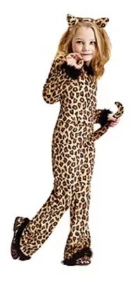 Fun World Costumes Pretty Leopard Girl's Halloween Fancy-Dress, Child, M (10-12) - Image 1 of 2
