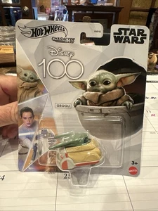 Hot Wheels Disney 100 Jahre Star Wars Grogu Charakter Auto 2023 Release - Bild 1 von 1