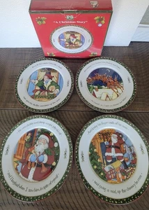 Portmeirion A Christmas Story di Susan Winget 4 piatti serie 3 ~ come nuovi - Foto 1 di 4